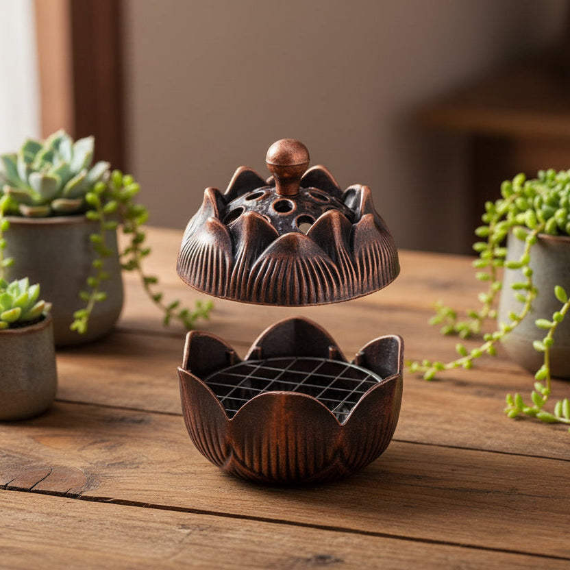 lotus mini-incense burner