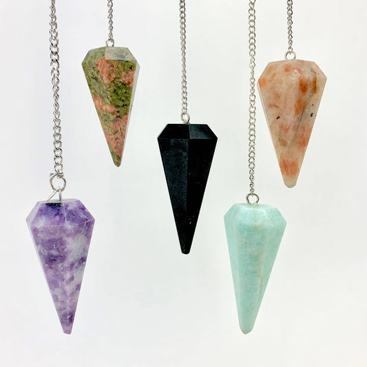 faceted polished pendulum