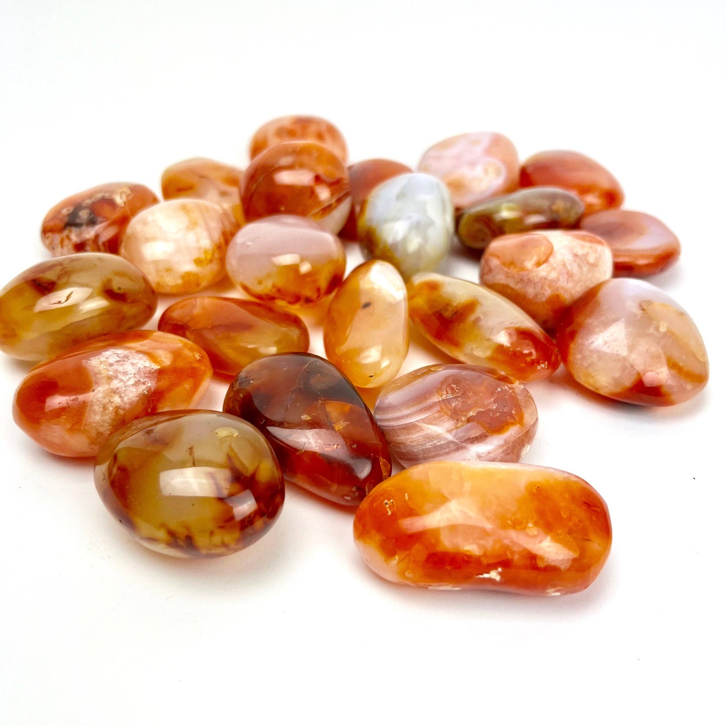 carnelian palm stone